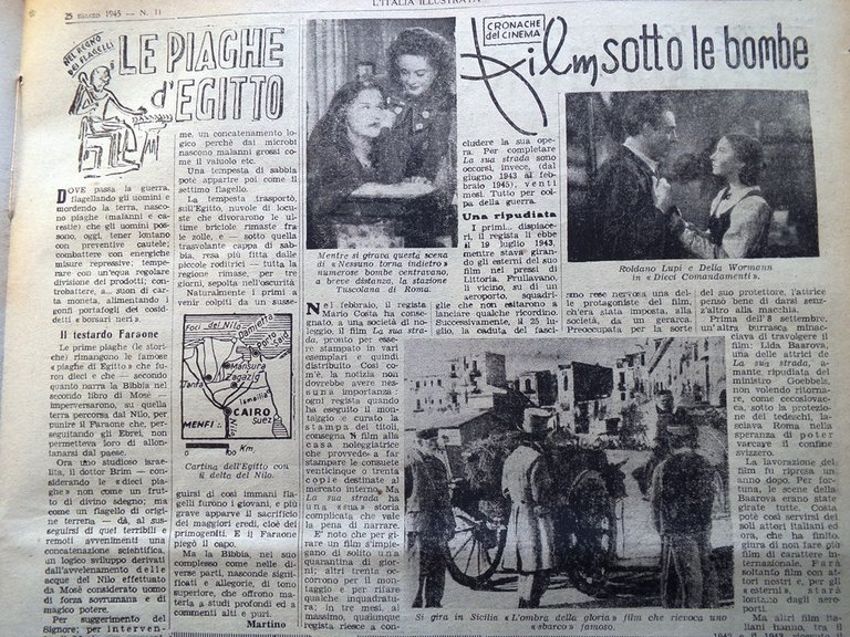 La Tribuna Italia Illustrata 25 Marzo 1945 WW2 Krupp Vallo …