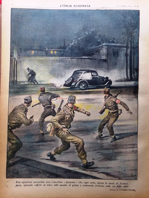 La Tribuna Italia Illustrata 25 Novembre 1945 Trafficanti Baseball Tojo …