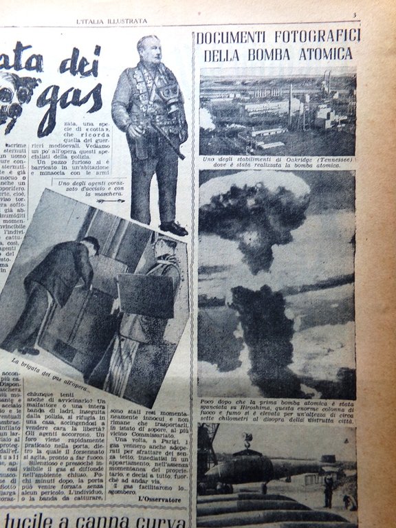 La Tribuna Italia Illustrata 26 Agosto 1945 WW2 Crimini Guerra …