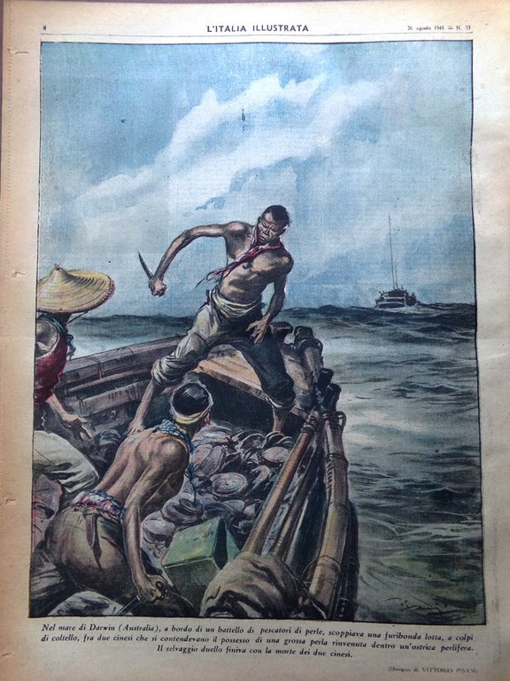 La Tribuna Italia Illustrata 26 Agosto 1945 WW2 Crimini Guerra …