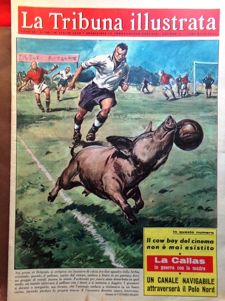 La Tribuna Italia Illustrata 26 Luglio 1959 Joe Sentieri Callas …