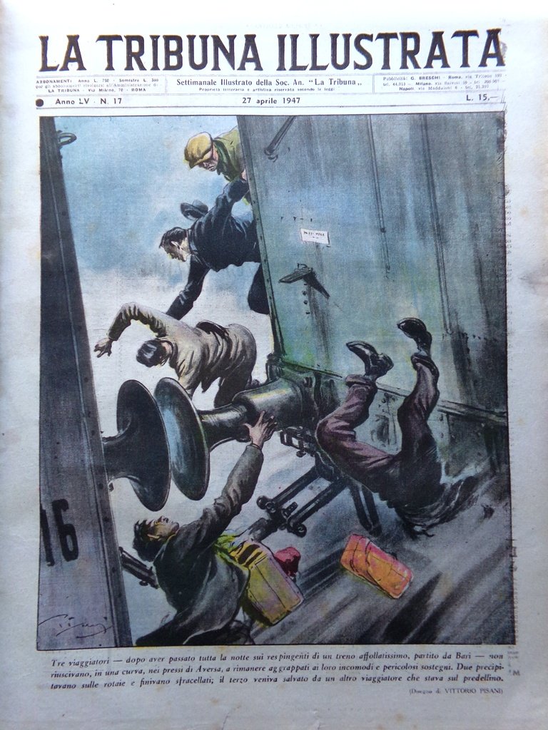 La Tribuna Italia Illustrata 27 Aprile 1947 Van Meegeren Porto …