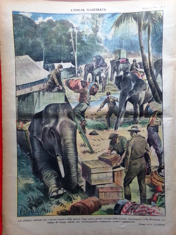 La Tribuna Italia Illustrata 28 Gennaio 1945 WW2 Svizzera Criminali …