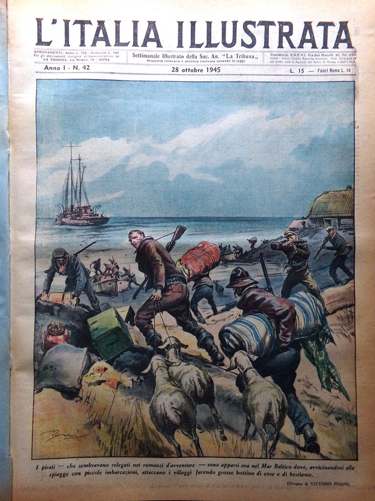 La Tribuna Italia Illustrata 28 Ottobre 1945 Esodo Civili Palazzo …