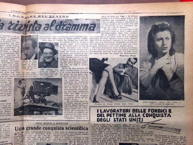 La Tribuna Italia Illustrata 29 Luglio 1945 WW2 Ciancotti Ceylon …