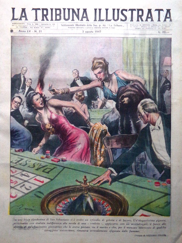 La Tribuna Italia Illustrata 3 Agosto 1947 Tragedia Albenga Morte …