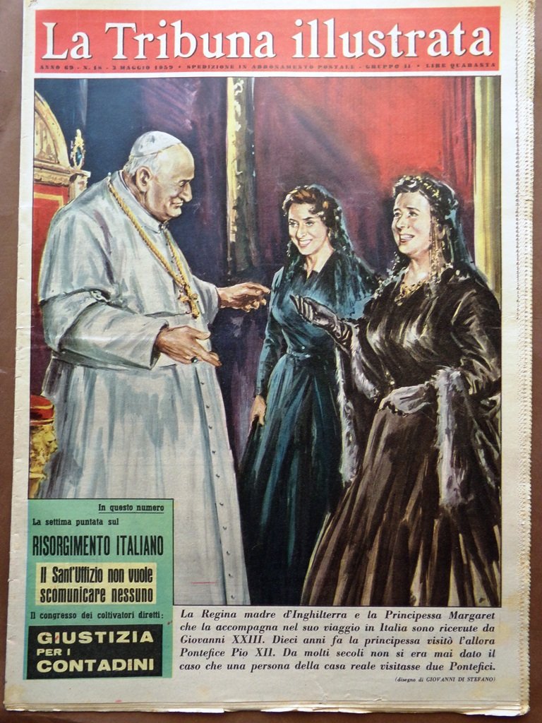 La Tribuna Italia Illustrata 3 Maggio 1959 Giovanni XXIII Milionari …