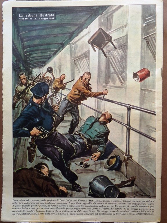 La Tribuna Italia Illustrata 3 Maggio 1959 Giovanni XXIII Milionari …