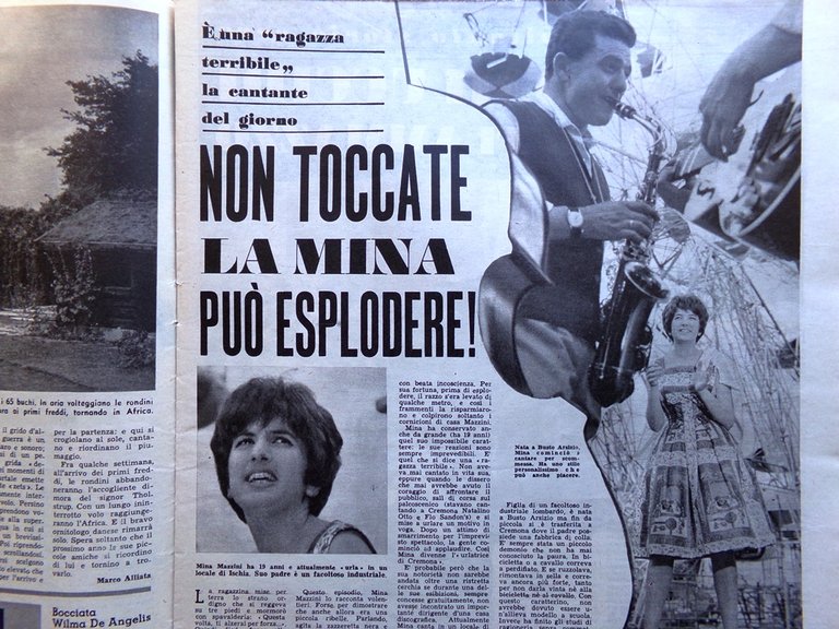 La Tribuna Italia Illustrata 30 Agosto 1959 Castro Mina Aubry …
