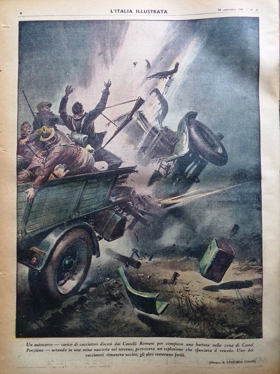 La Tribuna Italia Illustrata 30 Settembre 1945 Walt Disney Fleming …