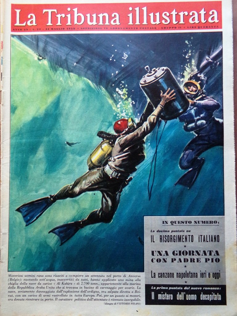 La Tribuna Italia Illustrata 31 Maggio 1959 Padre Pio Marilyn …