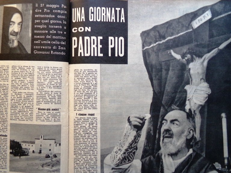 La Tribuna Italia Illustrata 31 Maggio 1959 Padre Pio Marilyn …