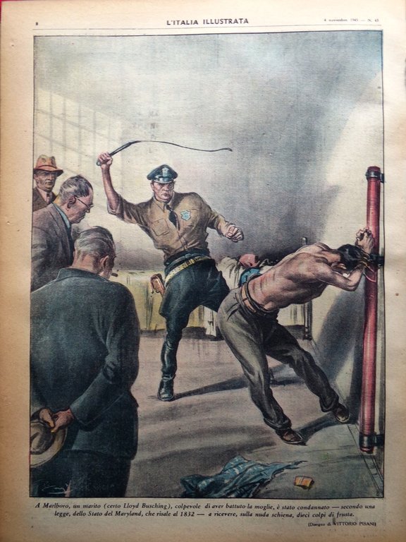 La Tribuna Italia Illustrata 4 Novembre 1945 Stalin Sottomarini Polizia …