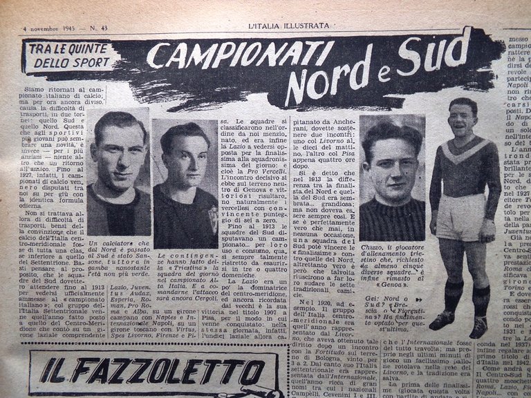 La Tribuna Italia Illustrata 4 Novembre 1945 Stalin Sottomarini Polizia …