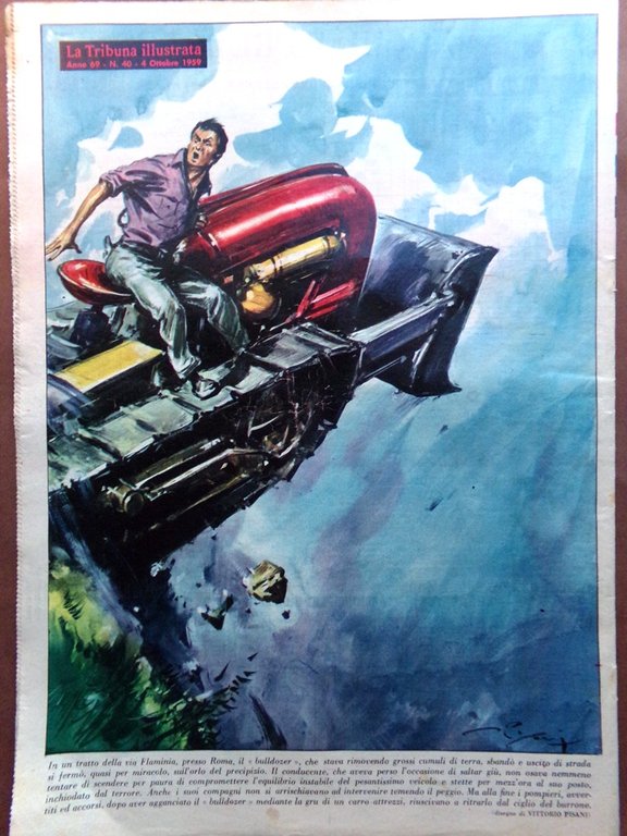 La Tribuna Italia Illustrata 4 Ottobre 1959 Stregoni Colavito Mansfield …