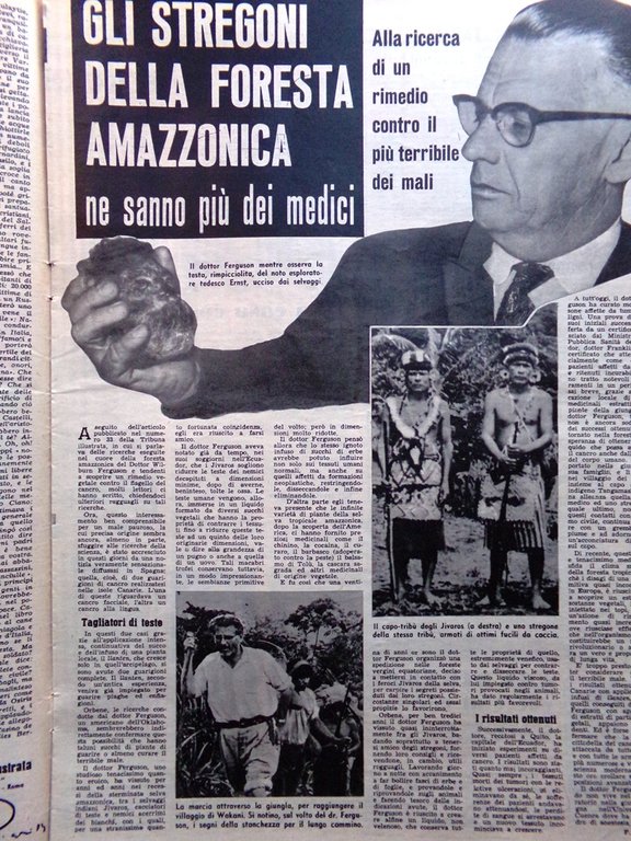 La Tribuna Italia Illustrata 4 Ottobre 1959 Stregoni Colavito Mansfield …