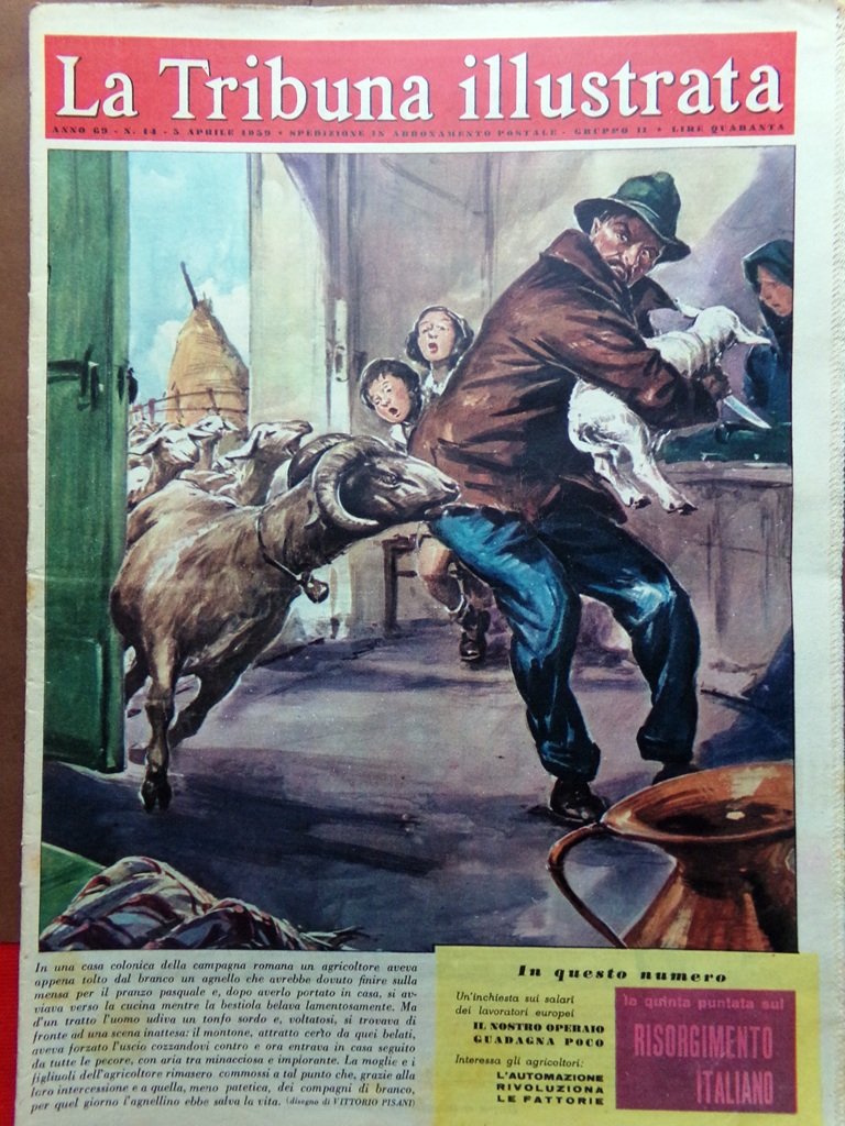La Tribuna Italia Illustrata 5 Aprile 1959 Dietrich Rivolta Tibet …