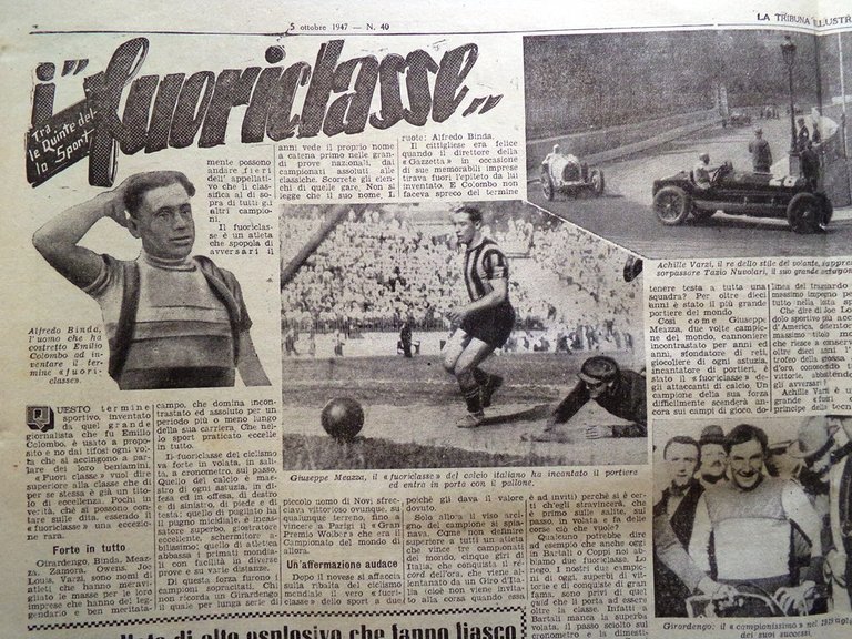 La Tribuna Italia Illustrata 5 Ottobre 1947 Antifurto Torricelli Meazza …