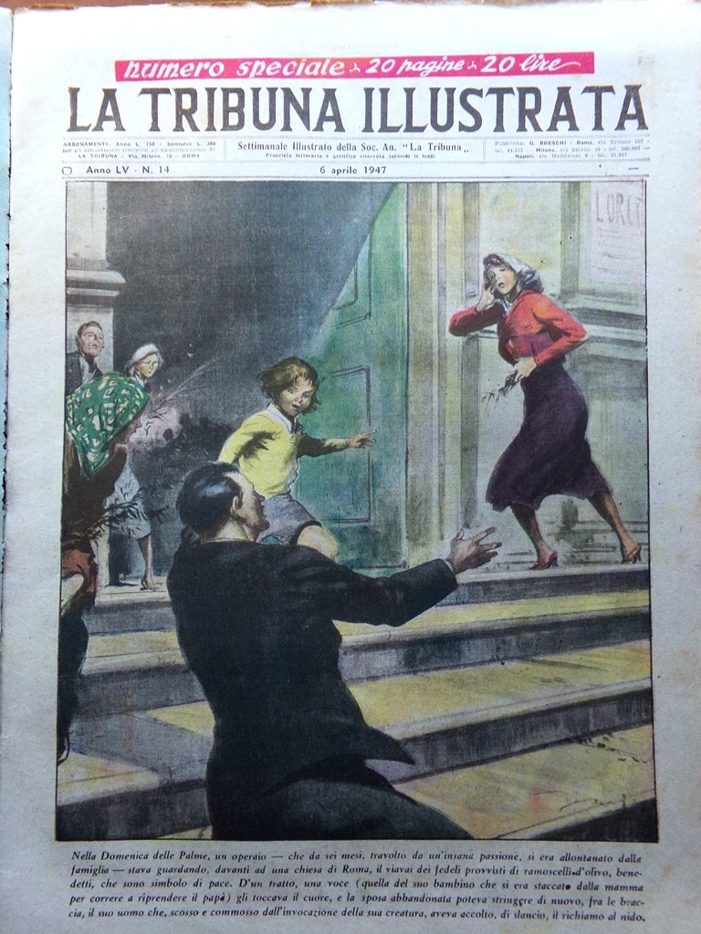 La Tribuna Italia Illustrata 6 Aprile 1947 Cadetti Russi Croce …