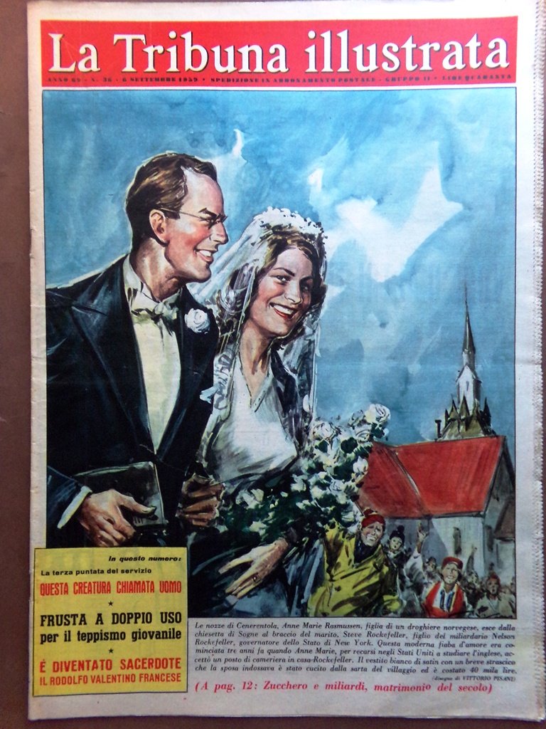 La Tribuna Italia Illustrata 6 Settembre 1959 Bosè Galli Johansson …