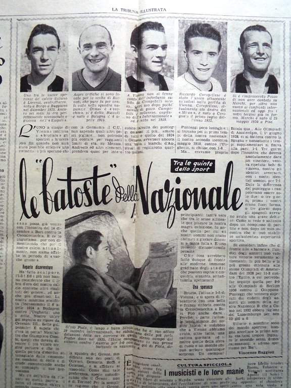 La Tribuna Italia Illustrata 7 Dicembre 1947 Processo Graziosi Nazionale …