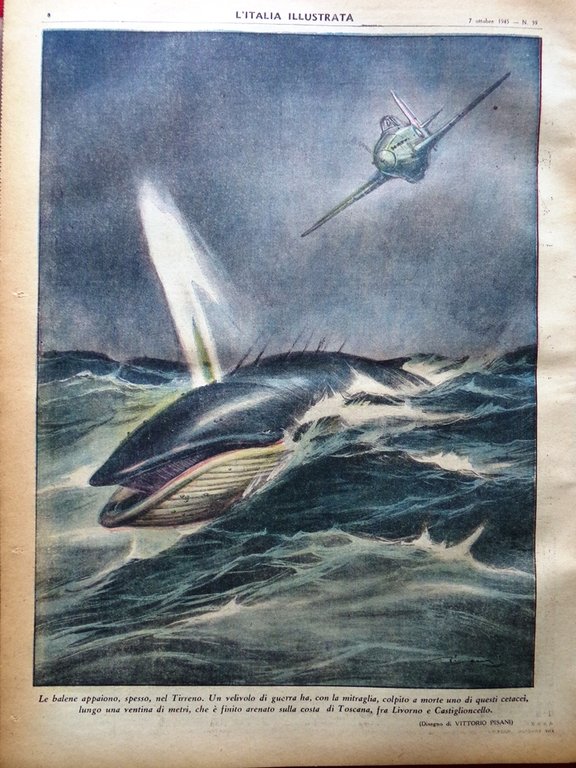 La Tribuna Italia Illustrata 7 Ottobre 1945 Mocata Navarrini Melchior …