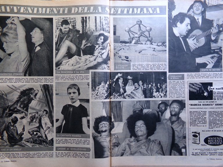 La Tribuna Italia Illustrata 8 Febbraio 1959 Mike Hawthorn Concilio …