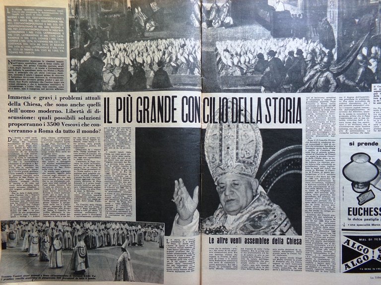 La Tribuna Italia Illustrata 8 Febbraio 1959 Mike Hawthorn Concilio …