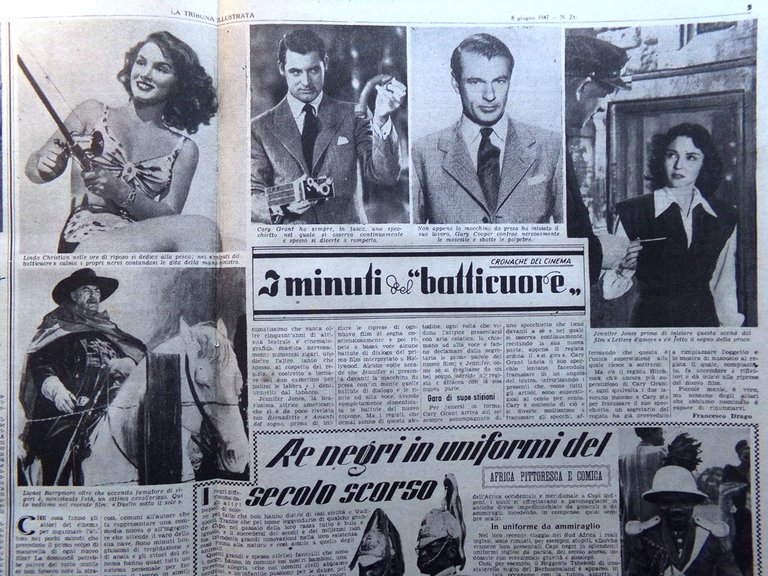 La Tribuna Italia Illustrata 8 Giugno 1947 Giro d'Italia Musica …