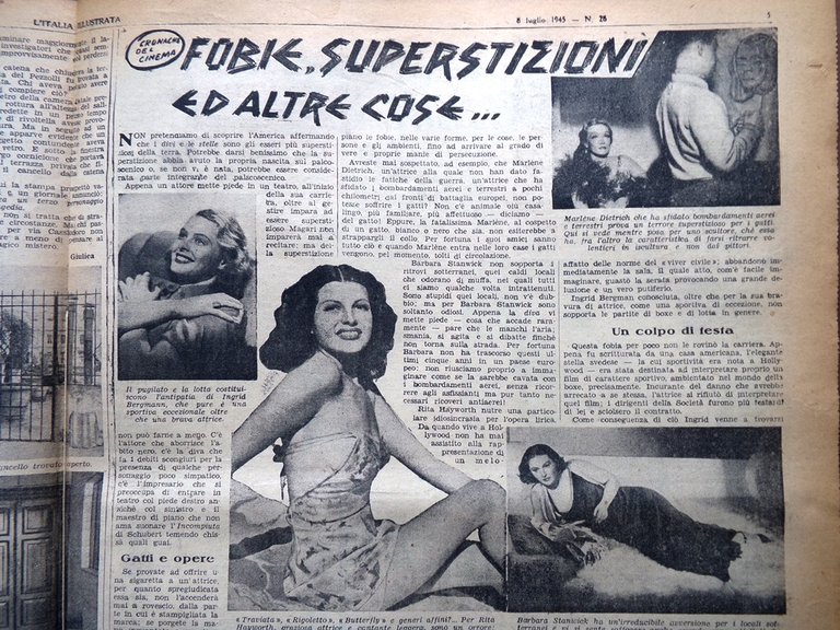 La Tribuna Italia Illustrata 8 Luglio 1945 WW2 Piazza Rossa …