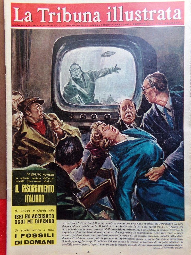 La Tribuna Italia Illustrata 8 Marzo 1959 Loren Fossili Rooney …