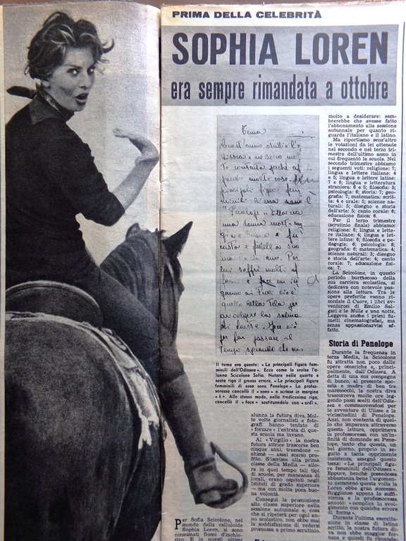 La Tribuna Italia Illustrata 8 Marzo 1959 Loren Fossili Rooney …