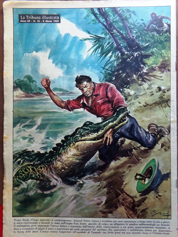 La Tribuna Italia Illustrata 8 Marzo 1959 Loren Fossili Rooney …