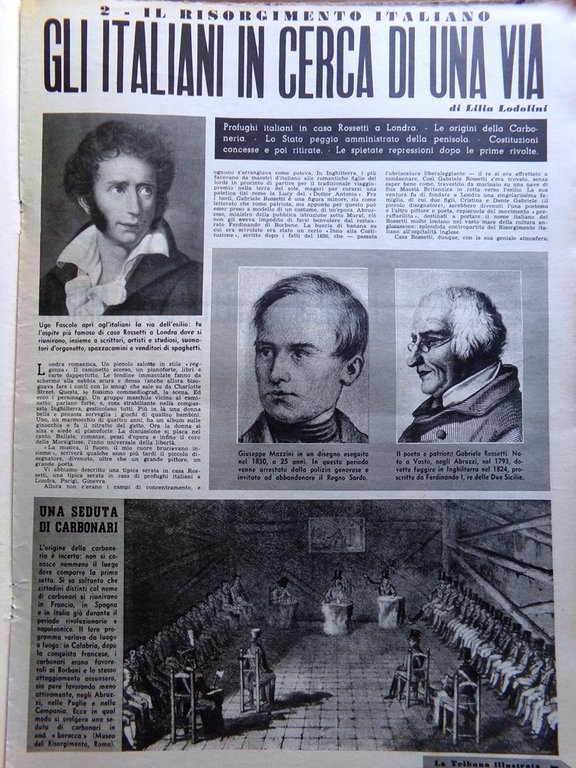 La Tribuna Italia Illustrata 8 Marzo 1959 Loren Fossili Rooney …