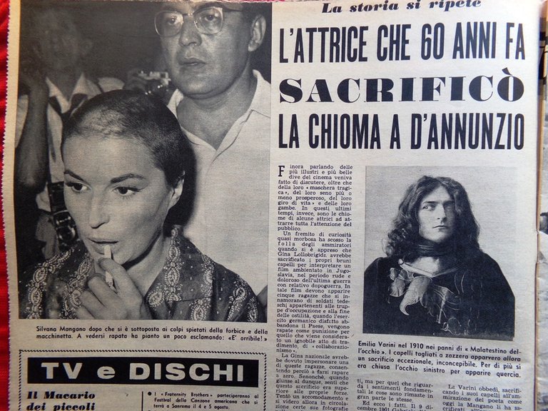 La Tribuna Italia Illustrata 9 Agosto 1959 Callas Varini Dennerlein …