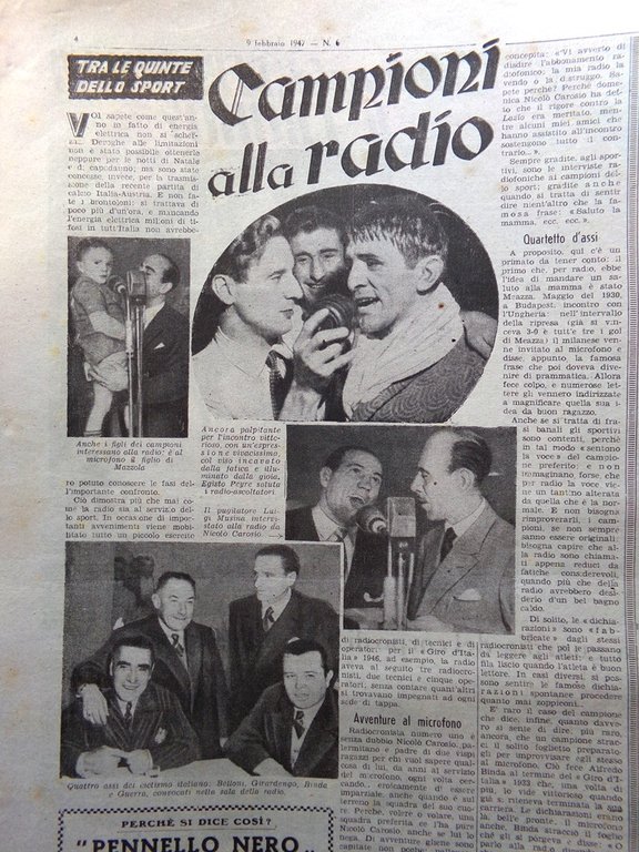 La Tribuna Italia Illustrata 9 Febbraio 1947 Coppie Cinema Maragià …