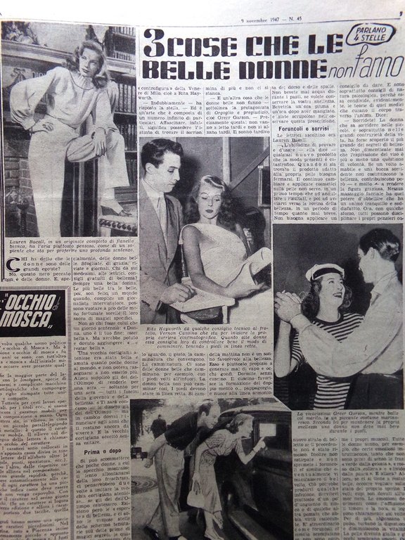 La Tribuna Italia Illustrata 9 Novembre 1947 Mostro della Salaria …