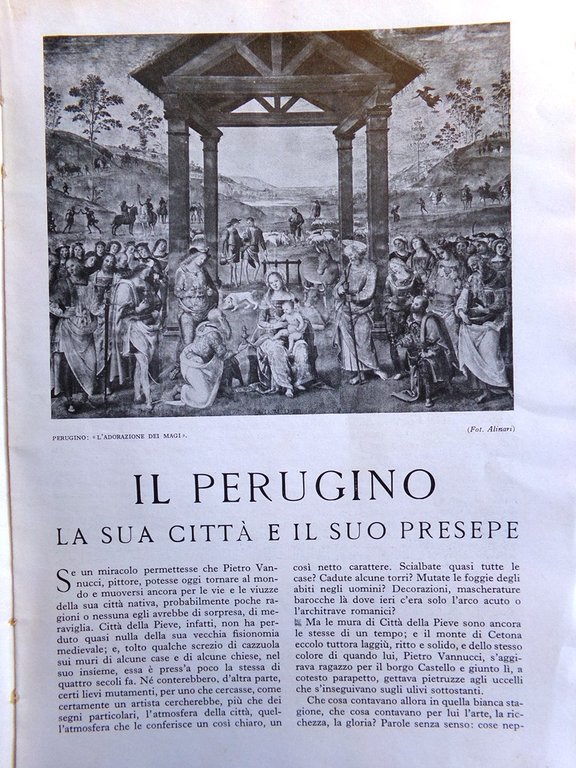 Le Vie d'Italia Dicembre 1942 Strada Balcanica Perugino Casa Boccaccio …