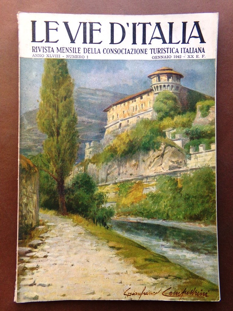 Le Vie d'Italia Gennaio 1942 Puccini Roma Imperiale D'Annunzio Galileo …
