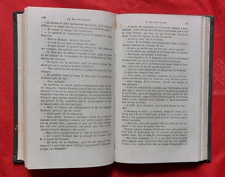 Libro Antico Originale del 1858 di Frédéric Soulié Le Magnétiseur …