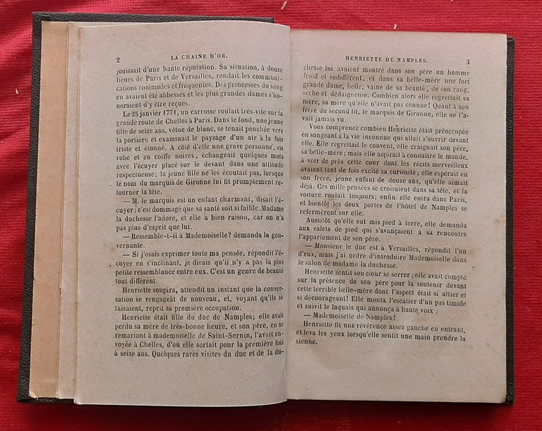Libro Antico Originale del 1866 di Comtesse Dash La Chaine …
