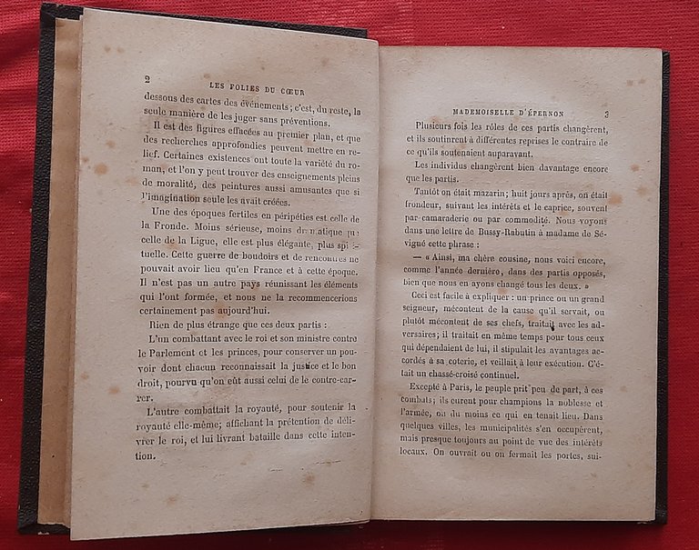 Libro Antico Originale del 1872 di Comptesse Dash Les Folies …