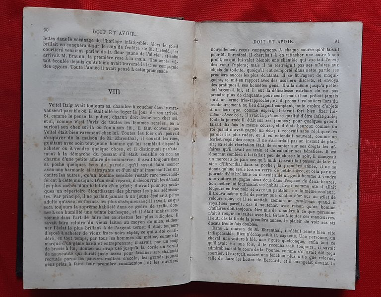 Libro Antico Originale del 1873 di Gustave Freytag Doit et …