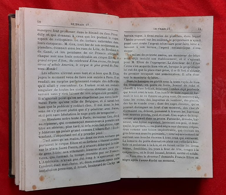 Libro Antico Originale del 1880 di Zjules Claretie Le Train …