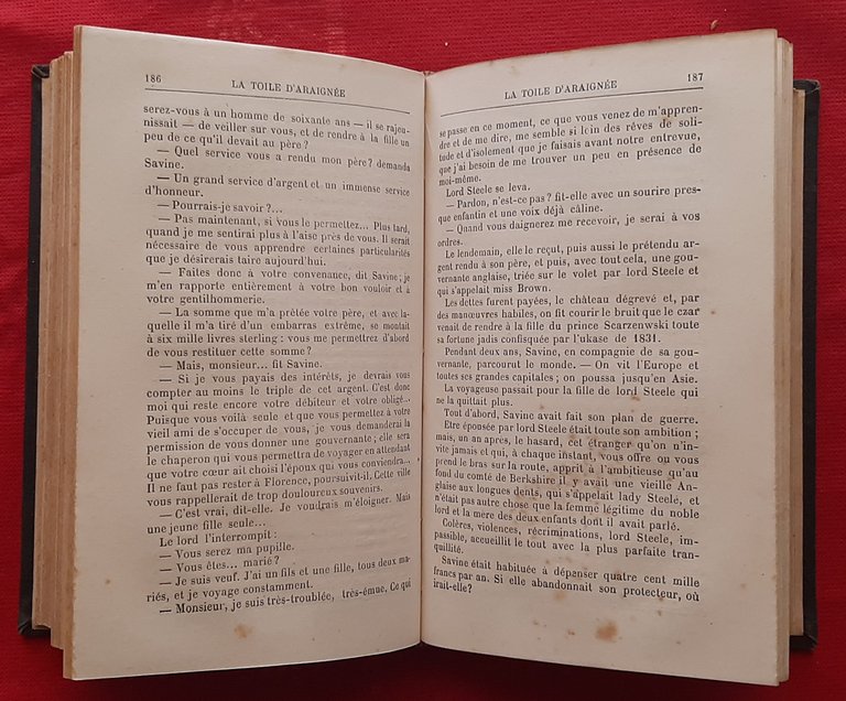 Libro Antico Originale del 1881 di Louis Davyl La Toile …