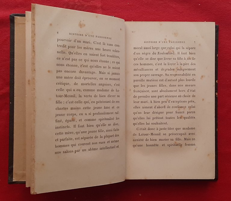 Libro Antico Originale del 1881 di Octave Feuillet Histoire d'une …