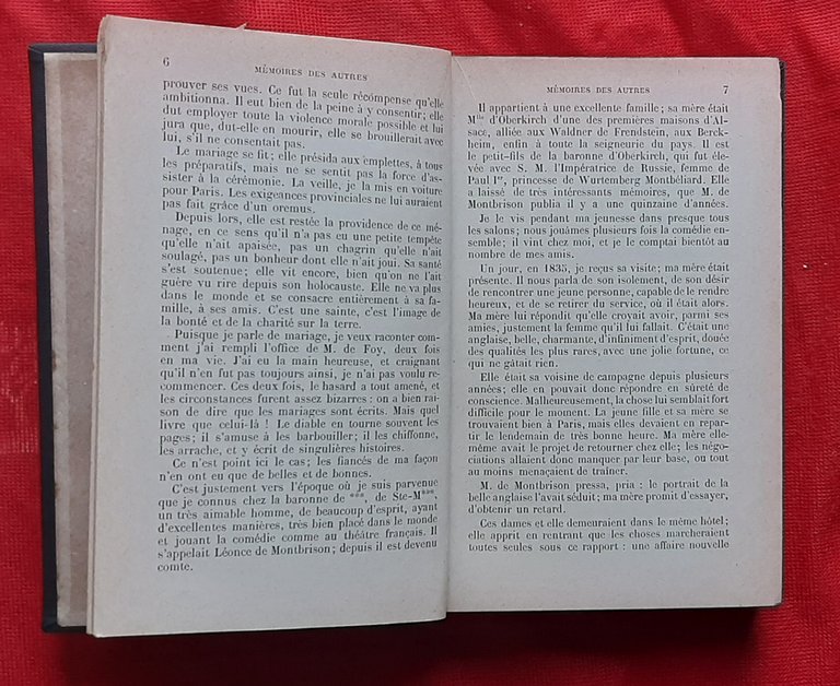 Libro Antico Originale del 1895 di Comtesse Dash Memoires des …