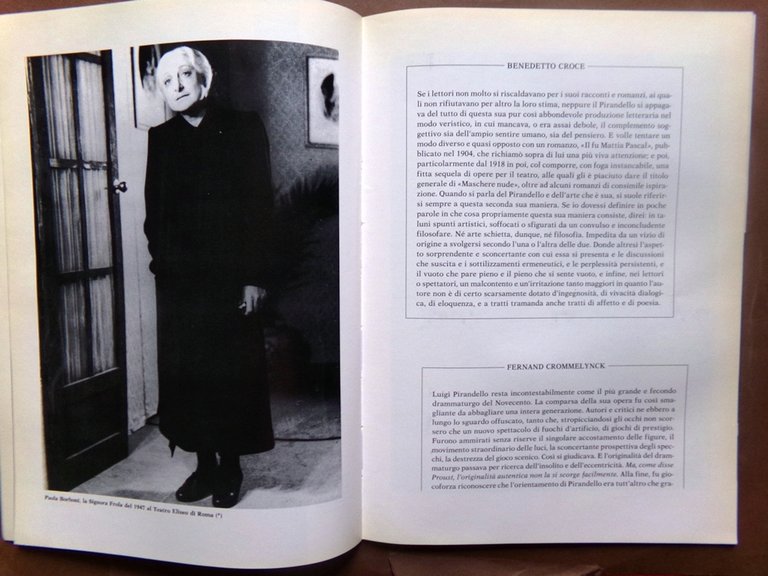 Libro Spettacolo di Franco Zeffirelli Luigi Pirandello Borboni Gramatica Teatro