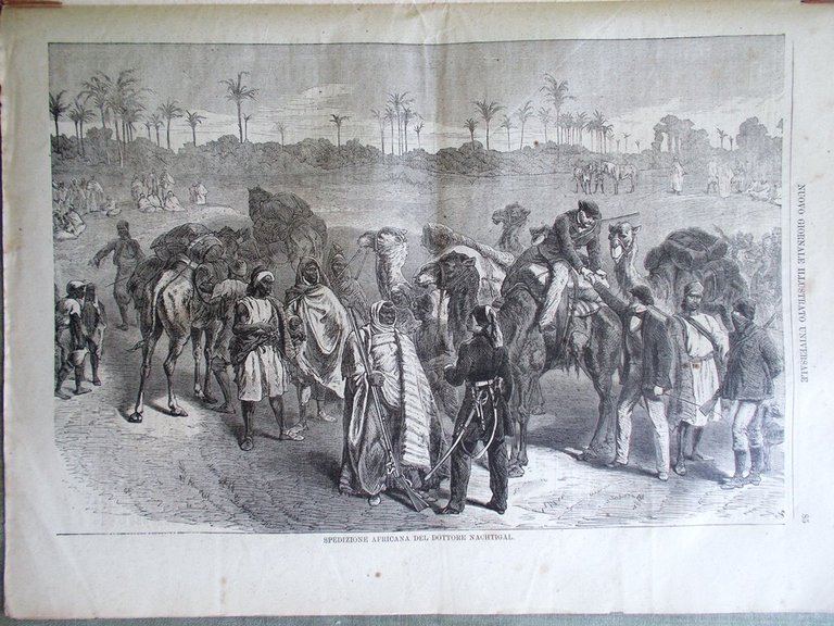 Nuovo Giornale Illustrato Universale 13 Marzo 1870 Nachtigall Sfinge Caracalla