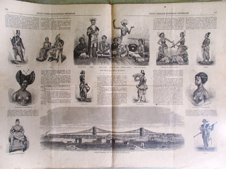 Nuovo Giornale Illustrato Universale 15 Maggio 1870 Peabody Brooklyn Isola …
